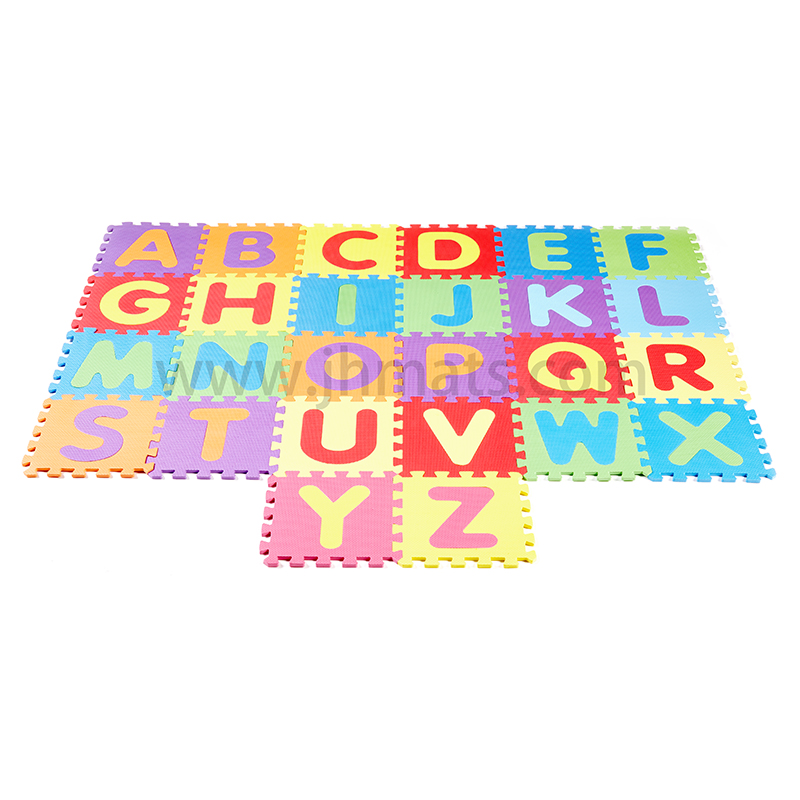 Children's cartoon alphanumeric puzzle mat eva foam crawling mat