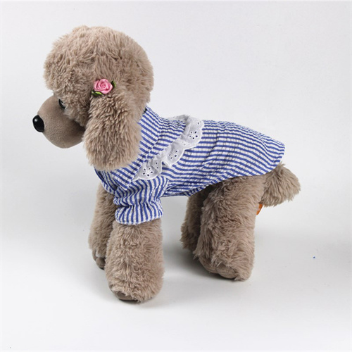 Designer <a href='/dog-cloth/'>Dog Cloth</a>es Wholesale Dog Shirts Striped Shirt For Spring And Summer