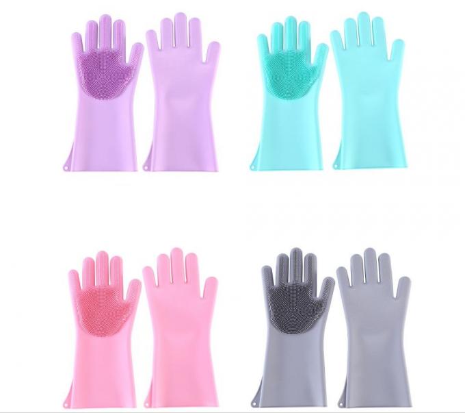 Cleaning  Silicone Hand Gloves , Silicone Cooking Mitts Waterproof For Laundry