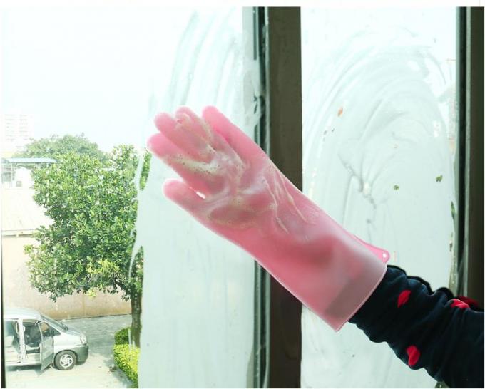 Cleaning  Silicone Hand Gloves , Silicone Cooking Mitts Waterproof For Laundry