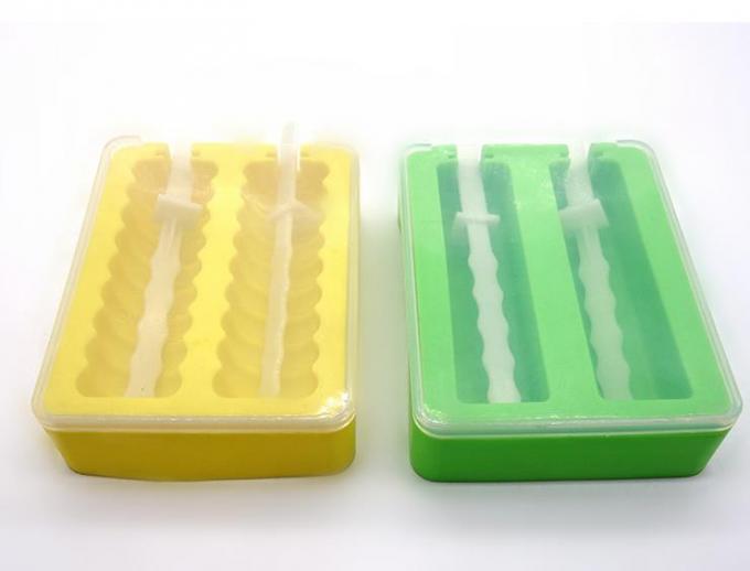 Summer Popsicle Silicone Ice Block Moulds , Stackable Ice Cube Trays PP Material