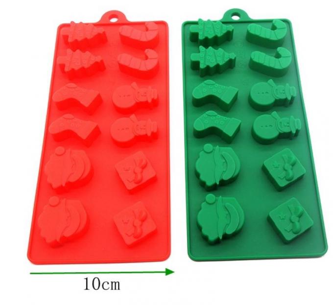 Christmas Cool Ice Cube Trays Food Safe Material Non Harmful  Storage Container