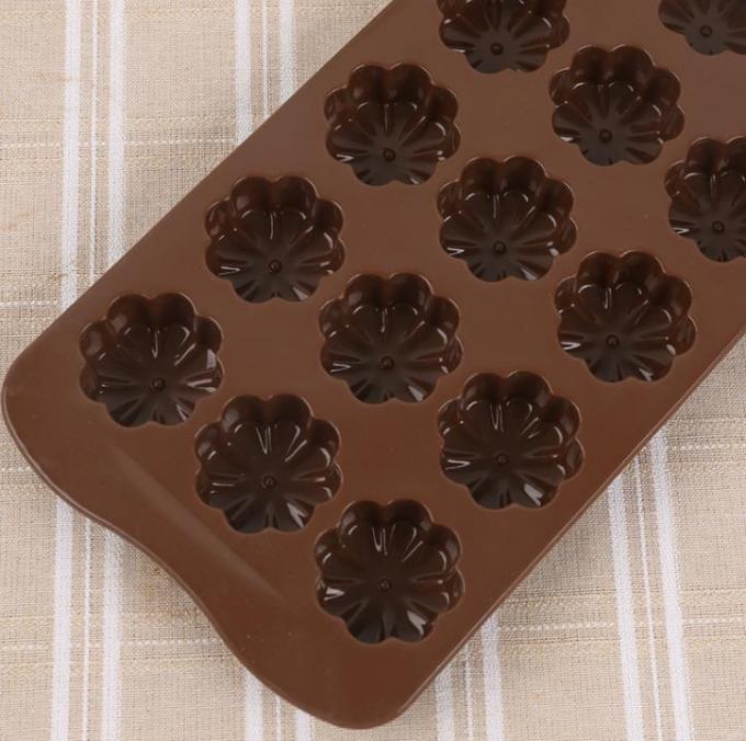 Flower Hard Plastic Christmas Chocolate Moulds Food Safe Tasteless