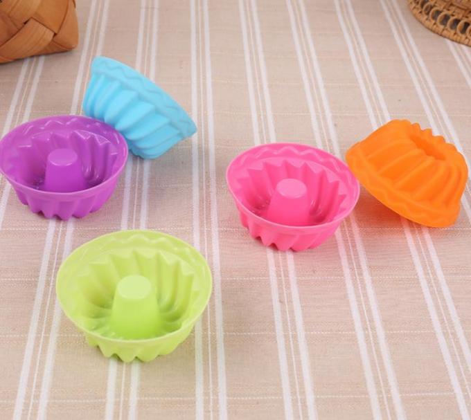 Screw Shape Silicone Cupcake Molds Kids Favorable Eco Friendly Freezer Safe