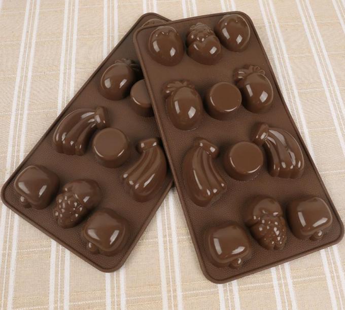 Fruit Custom Chocolate Bar Molds Tray Fancy Design Small Kirchen Accessories