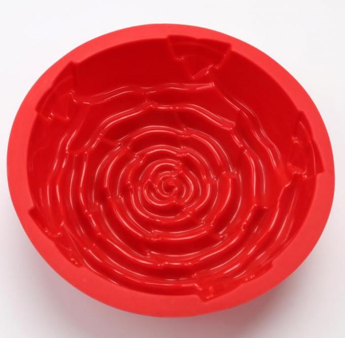 Large Size Silicone Baking Molds Rose Flower Customized Color