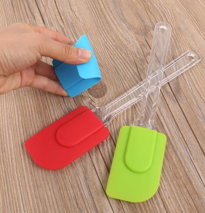 Angled Small Cookie Silicone Spoon Spatula Cooking Tool Practical