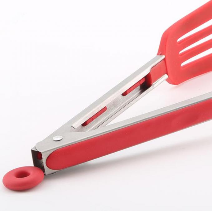 Slotted Turner Silicone Kitchen Items Custom Logo Printable Spatula Tong