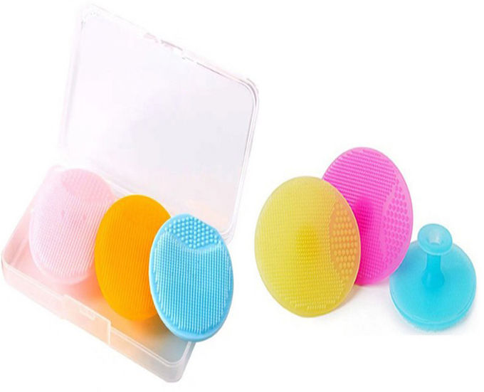 FDA Super Soft Oval Silicone Facial Cleaning Brush For Body And Face