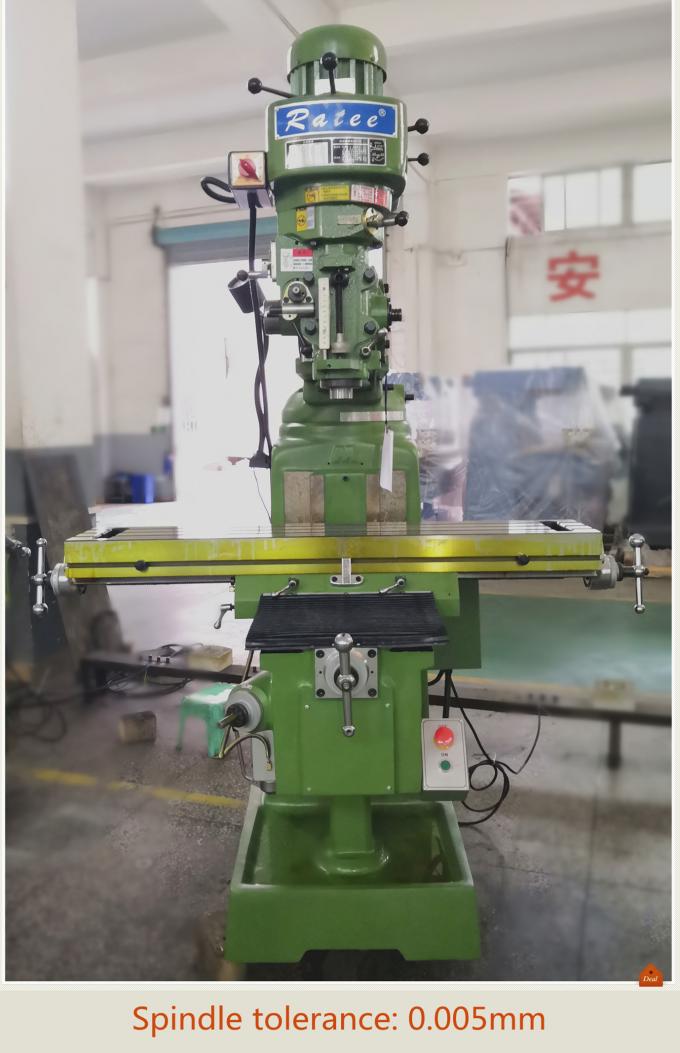 3HP/R8(NT30) Taiwan parts step speed Vertical Turret Milling Machine , 1270*254mm table