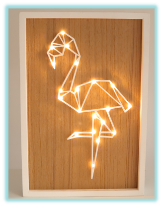 Interconnect line light frame-Flamingo1