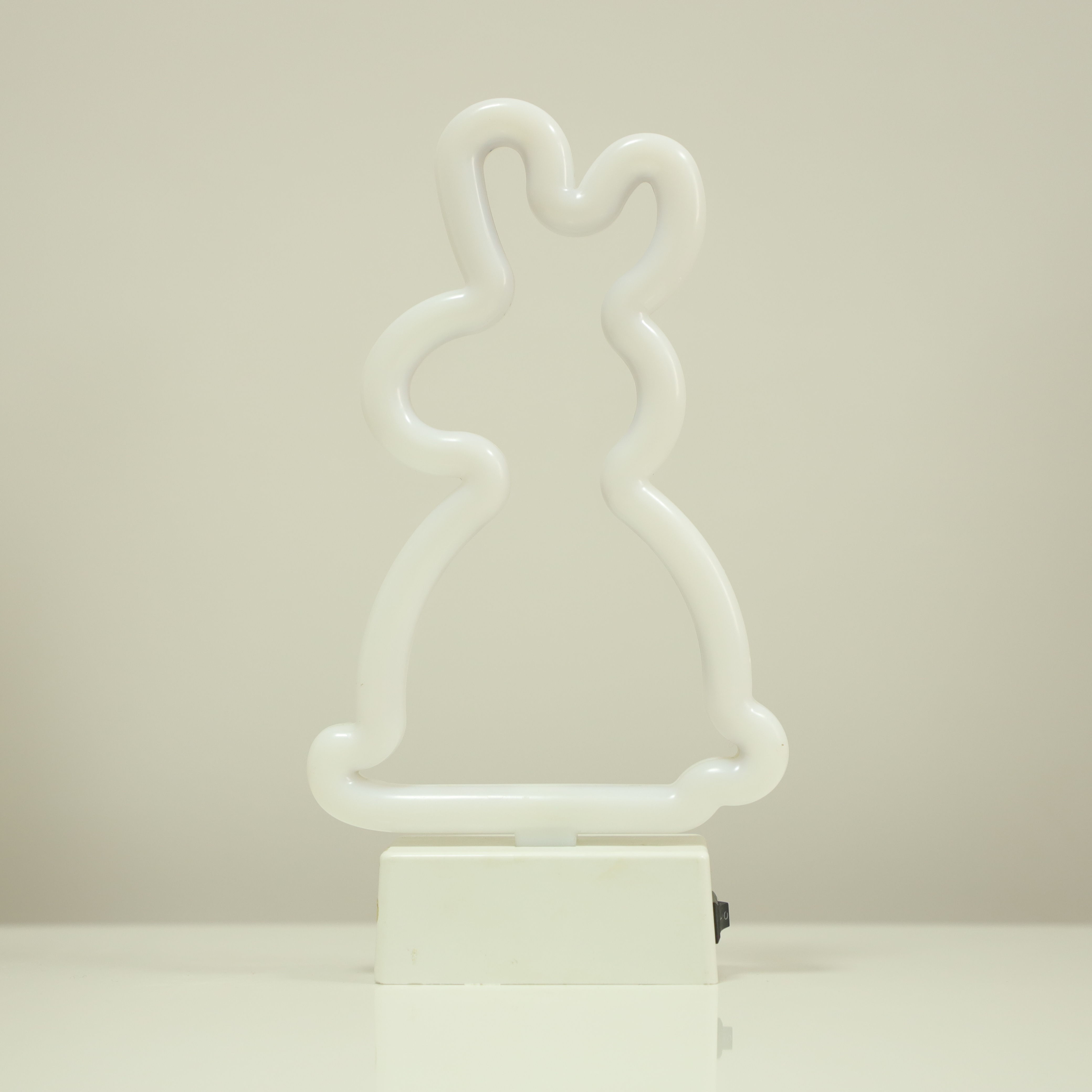 Rabbit plastic neon light