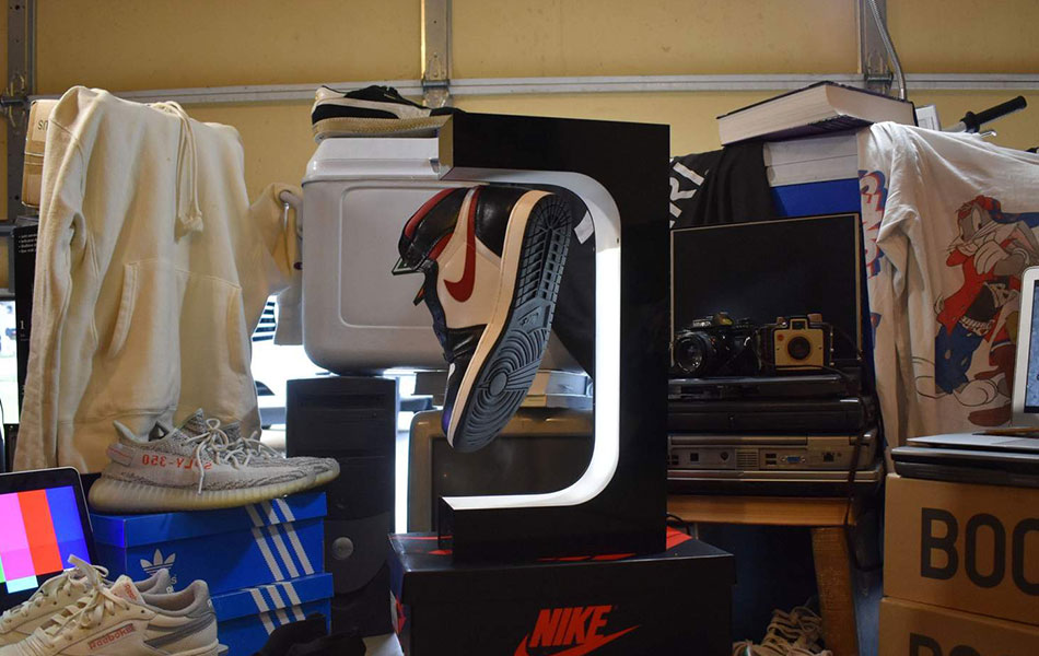 Hypelev Levitating Sneaker Display Stand | DudeIWantThat.com