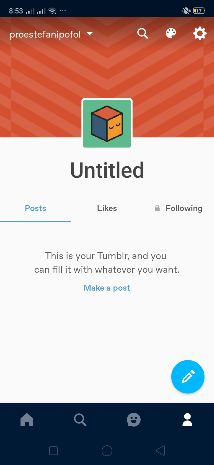 profile on Tumblr