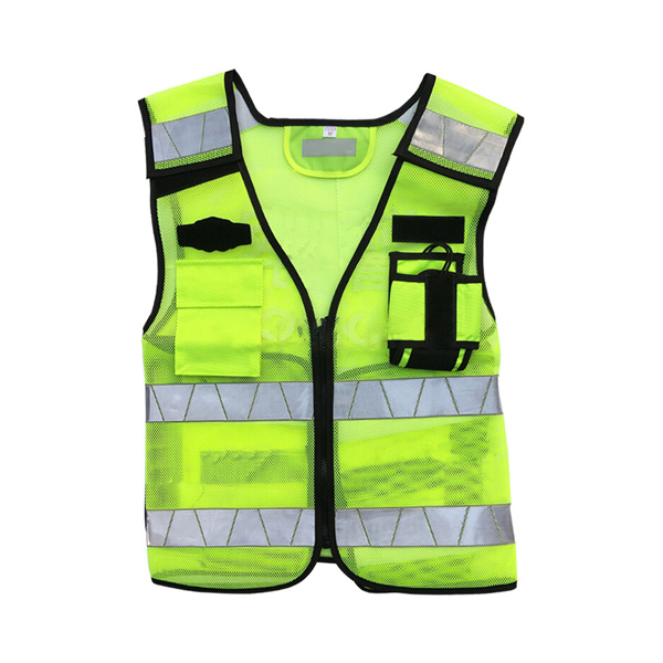 Security <a href='/clothing/'>Clothing</a> mesh trafftic vest with reflective band safety warning vest