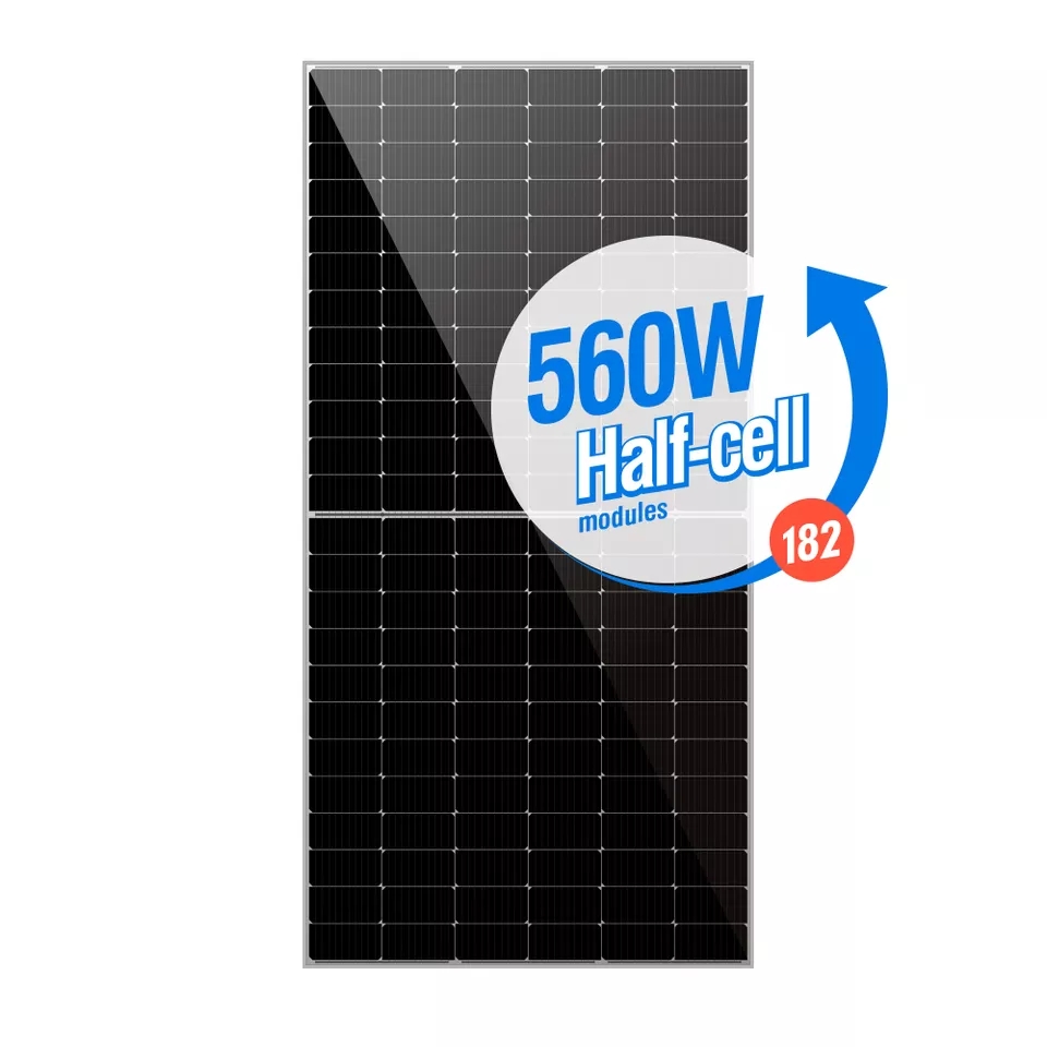 Europe Warehouse 550w 5<a href='/60w-solar-panel/'>60w Solar Panel</a> 182mm Monocrystalline Pv Panel