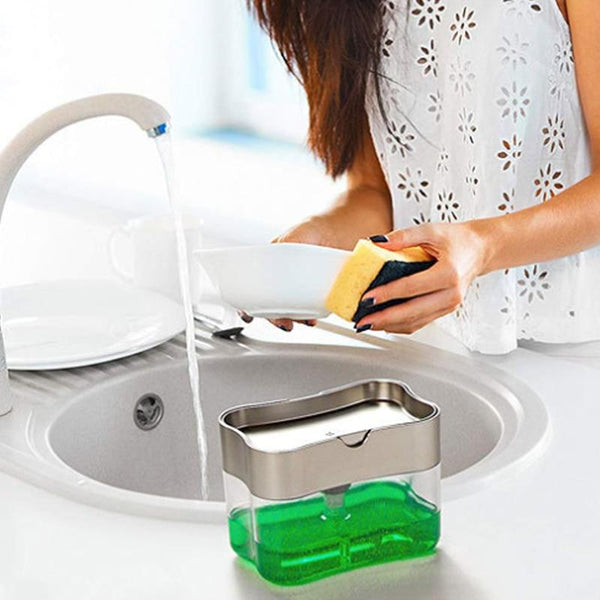 Casabella Sink Sider Kitchen Soap Pump & Sponge Caddy - Oddity Trend