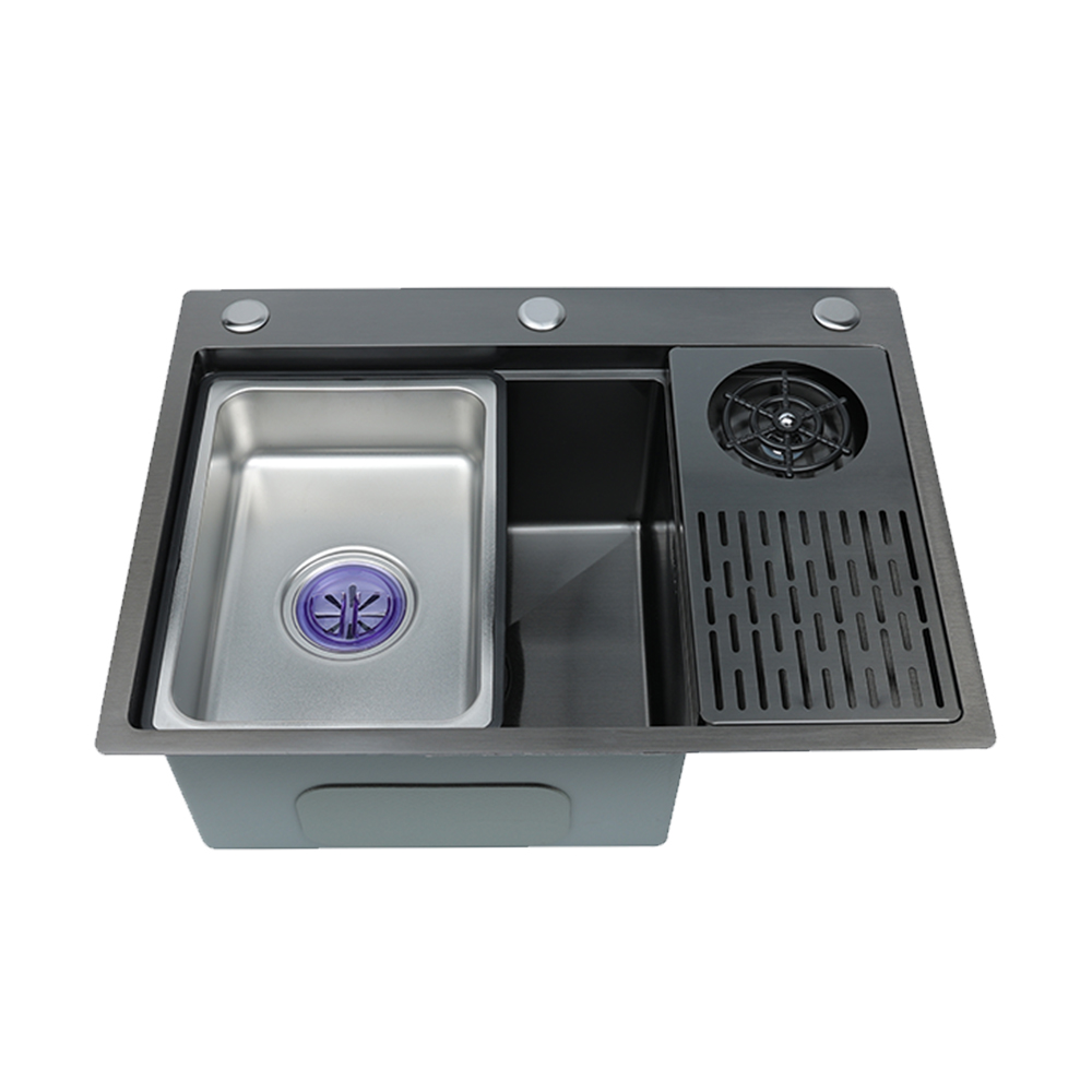 Premium Undermount Stainless Steel Single Bowl Sinks with Cup Washer | Factory Direct