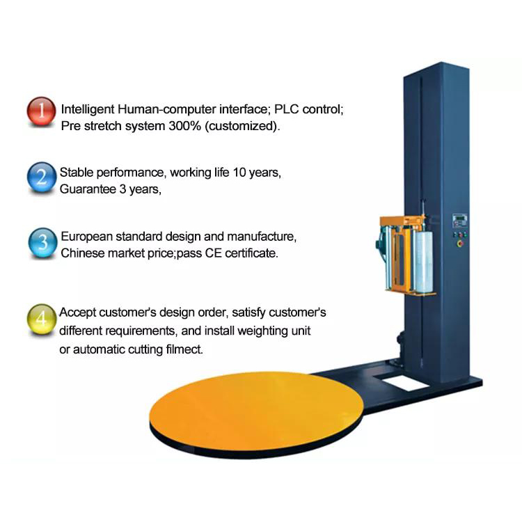 Get efficient and precise pallet wrapping with our Fully Automatic Wrapping Machine - Factory Direct Prices