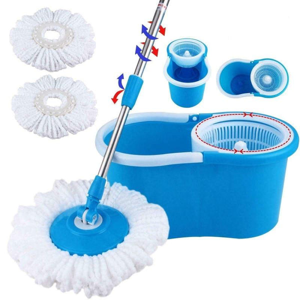 Microfiber Flat Mop Bucket with Wheels  Charging Mop Bucket with Lid  Microfiber Wholesale