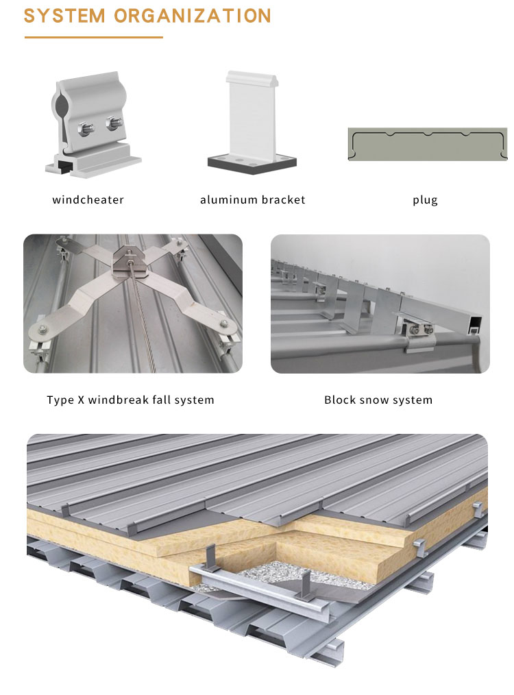 Aluminum magnesium manganese high vertical roof system (3)