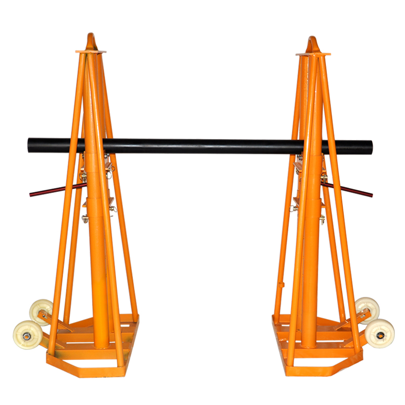 Triangle Pay-Off Stand Cable Rack - Factory Direct for Vertical Support of Large Optical Cables