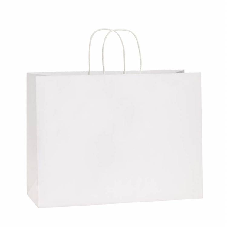 white kraft paper bag