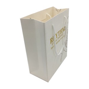 golden hot stamping paper bag