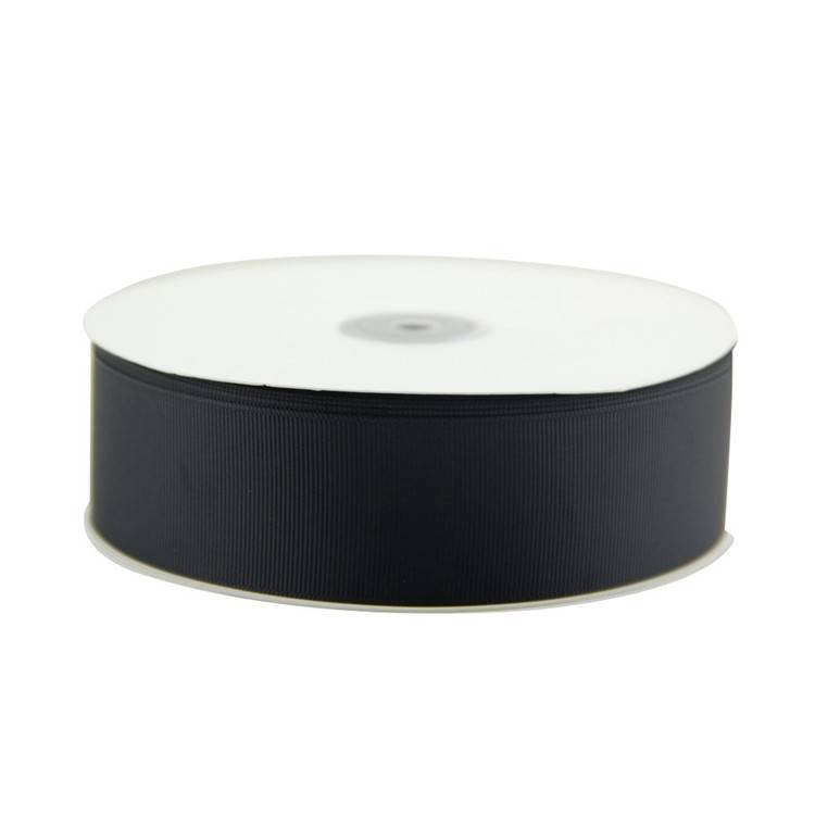 Black grosgrain ribbon roll