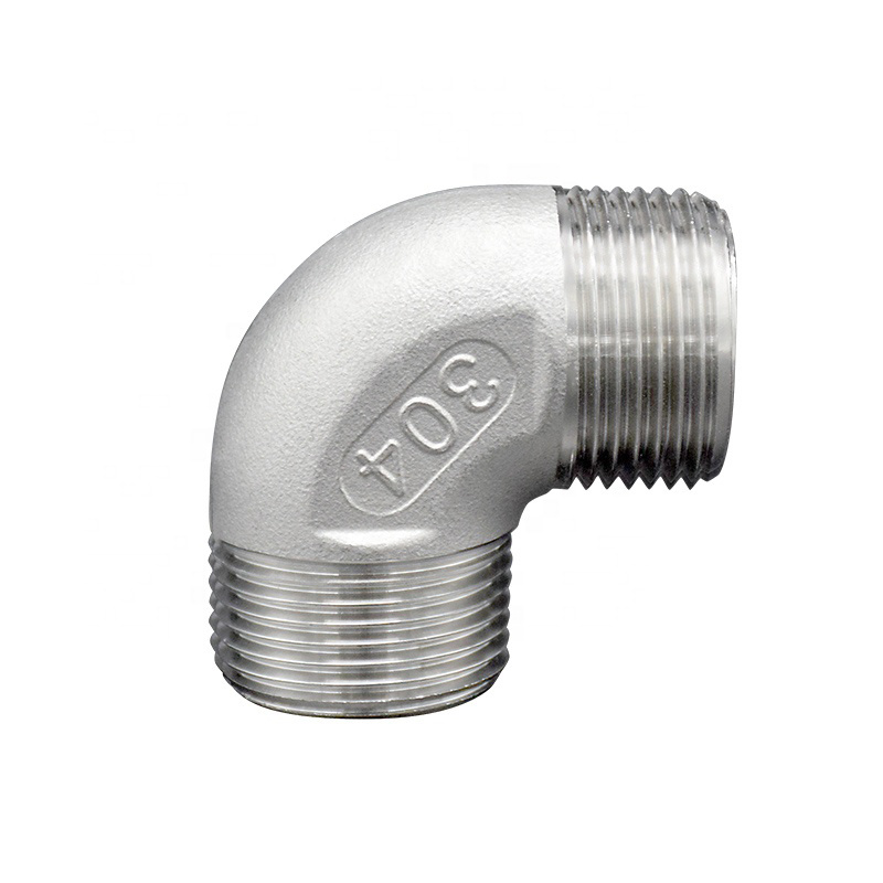 Junya Stock Casting Pipe Fitting 304 316 Stainless Steel 90 Degree NPT Male Elbow HDPE Fitting/ Pipe Fitting/ Press Fitting/ Sanitary Fittings