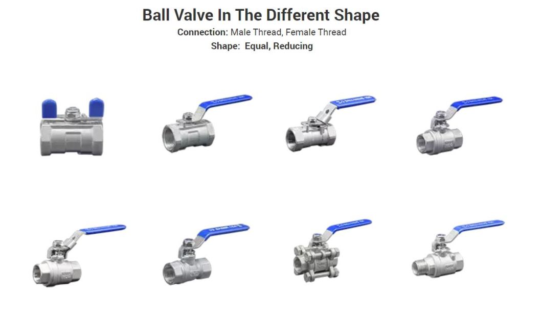 ANSI/DIN/JIS Standard Customized Full Port Stainless Steel Female Threaded CF8/CF8m 1PC Seat Dewaxing Precision Casting Actuator Globe Valve Plumbing Materials