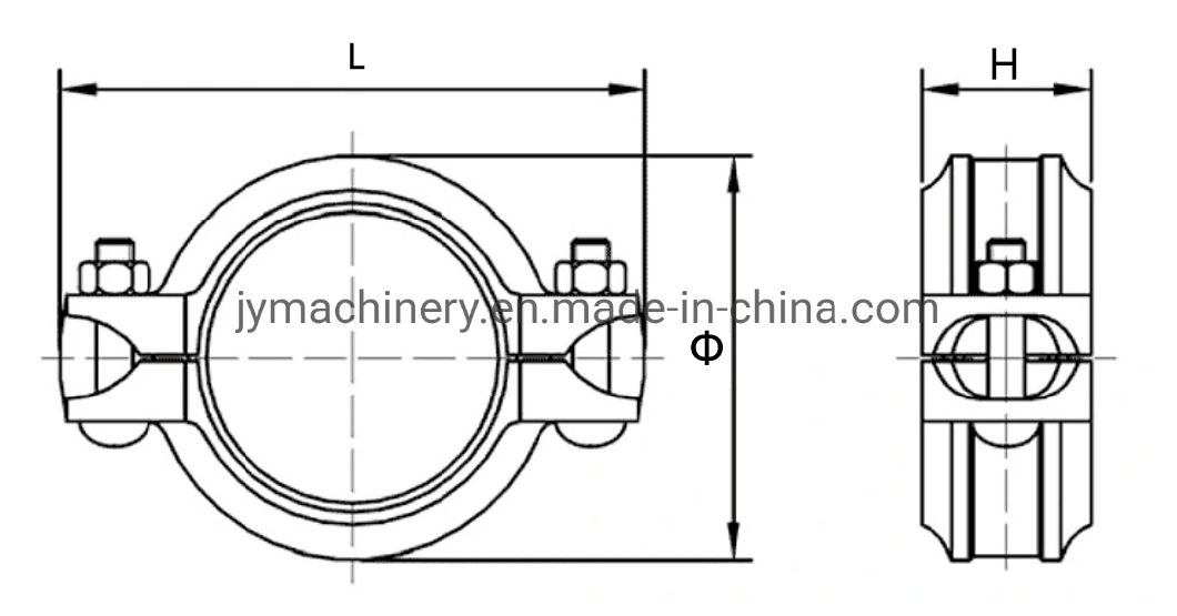 25mm Grooved Pipe Fitting Flexible Coupling Clamp Ductile Iron Rigid Flexible Coupling Cast Iron Pipe Fitting Fire Coupling