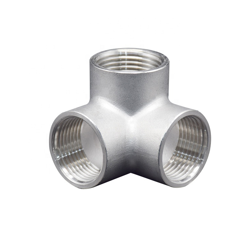 Custom Stainless Steel 304 316 Connector Pipe Fitting Female Three Dimensional Tee Used in Kitchen Bathroom Pipe/Plumbing/Connector/Coupling Fitting