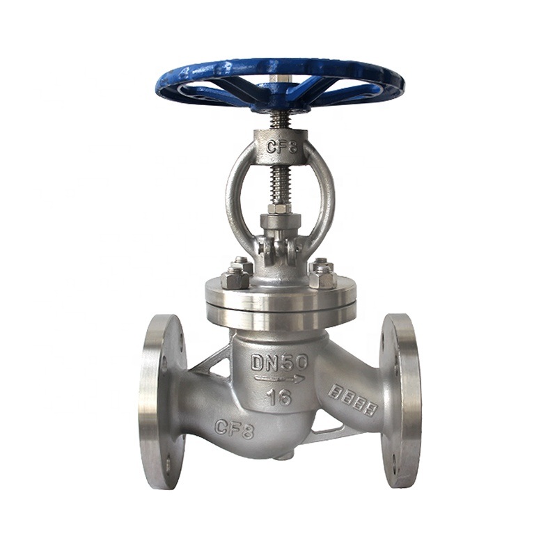 Junya China OEM Handwheel Stem 4 Inch-10inch Stainless Steel Flange Connection End Globe Valve