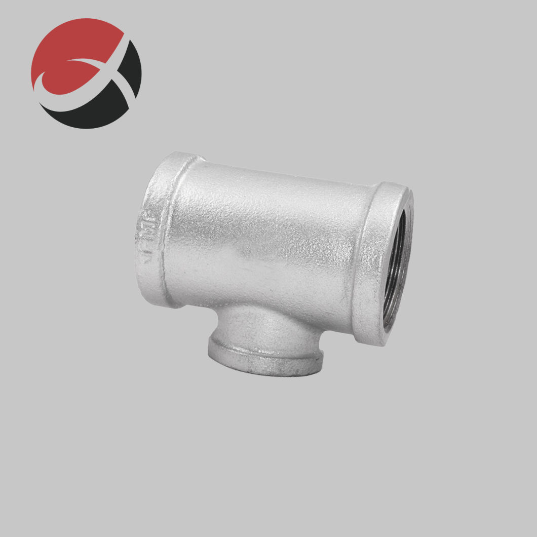 Investment Casting Y Tee NPT Coupling Fittings Pipe Branch Stainless Steel Reducing Tee Elbow Pipe Fitting Lost Wax Casting for Valve Accessories