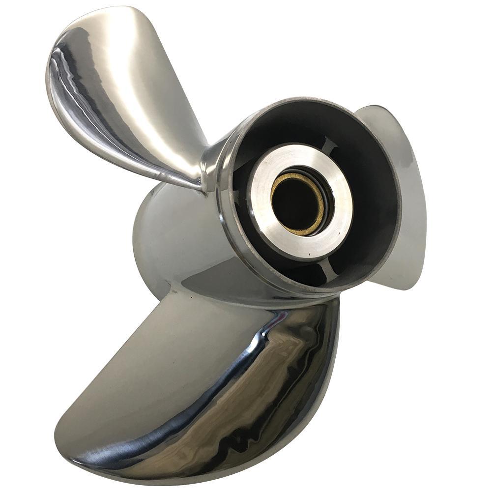 Stainless Steel Boat Propeller Interchangeable 3 Blades 15X21 R/L Outboard Propeller Marine Propeller