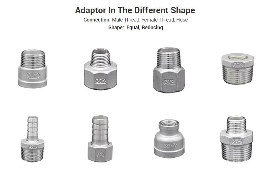 Junya Casting Made Stainless Steel 304 316 Female Male Round Coupling Connector Malleable Iron Pipe HDPE Hardware Press Joint Fitting