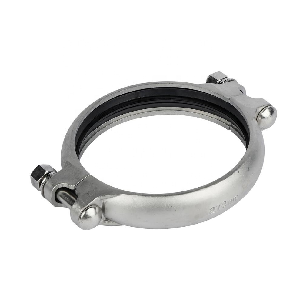 25mm Grooved Pipe Fitting Flexible Coupling Clamp Ductile Iron Rigid Flexible Coupling Cast Iron Pipe Fitting Fire Coupling