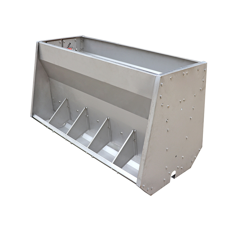 Automatic Stainless Steel Pig Double Sided Feeder Swine Hay Feed Trough Hog Livestock Farm Poultry Agricultural Feeding Equipment