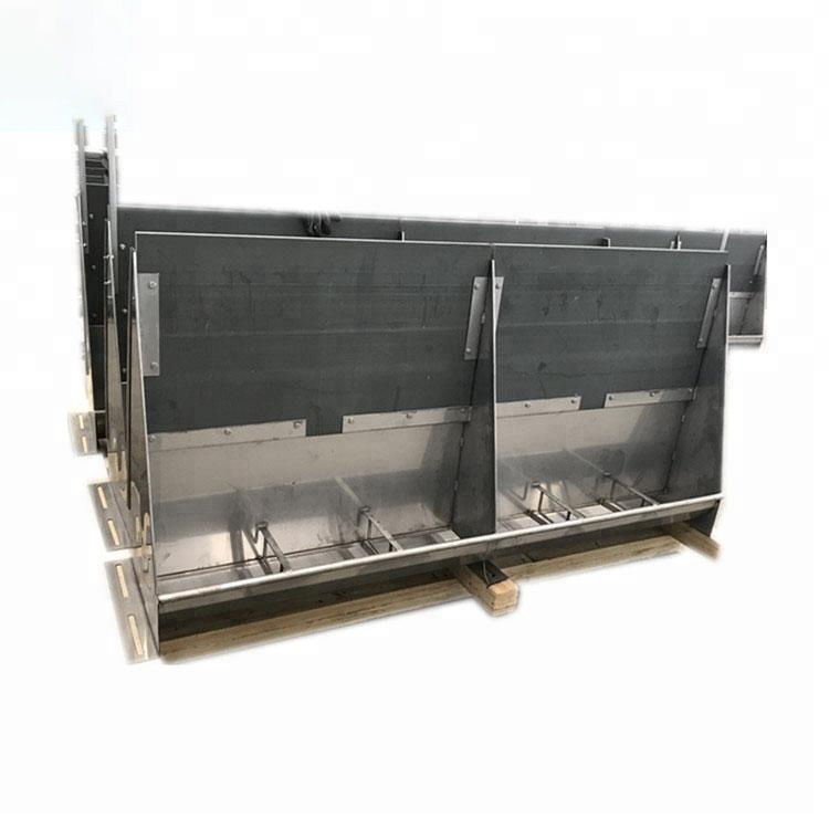 Junya Stainless Steel 304 316 Pig Feeding Equipment Feeding Feeder Food Poultry Trough for Big Hoggery