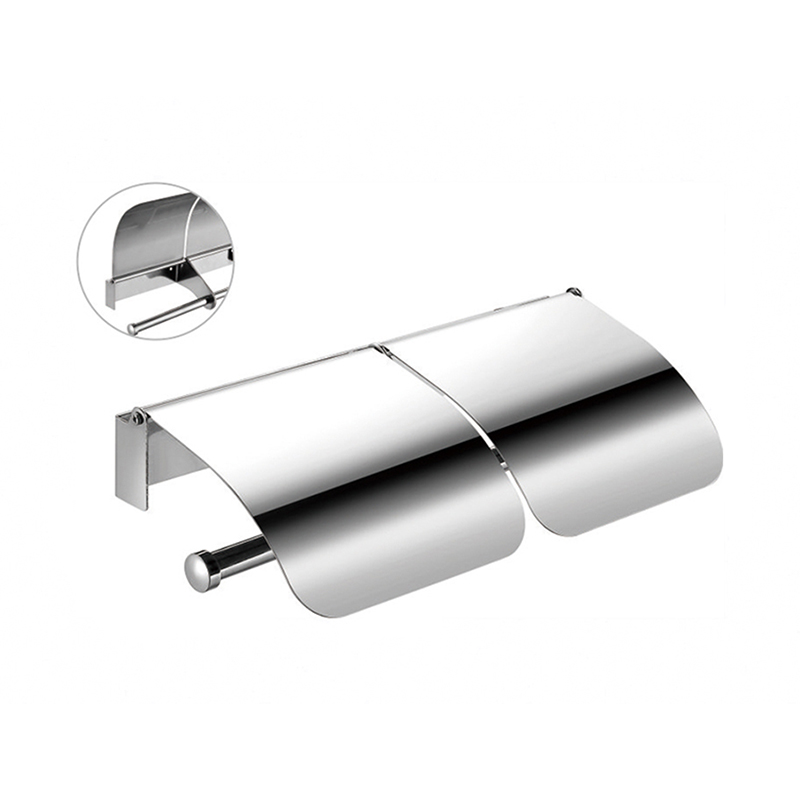 Factory Direct: Wall Mount Brushed Nickel Double Roll <a href='/toilet-paper-holder/'>Toilet Paper Holder</a> with <a href='/towel-bar/'>Towel Bar</a> - SUS304 Stainless Steel for Bathroom & Kitchen