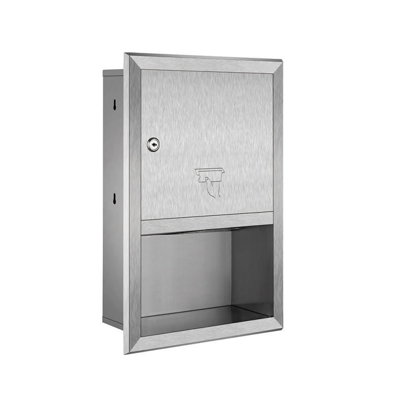 Factory Direct: SUS304 Stainless Steel <a href='/paper-towel-dispenser/'>Paper Towel Dispenser</a> for Bathroom - Recessed Mount, Multi-Fold/<a href='/c-fold/'>C-Fold</a> Compatible