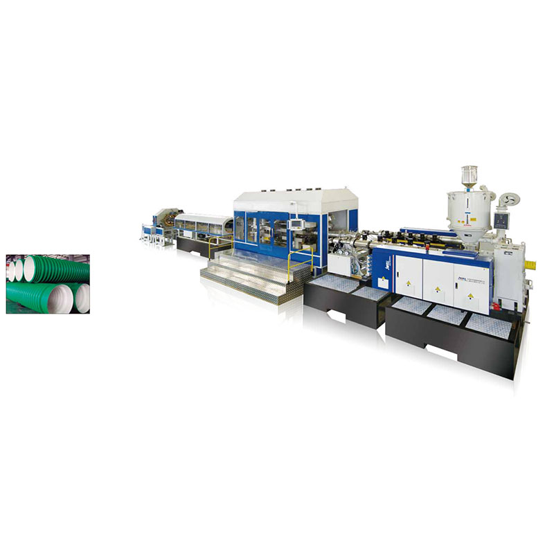 High-speed Single Screw HDPE/PP DWC Pipe <a href='/extrusion-line/'>Extrusion Line</a>