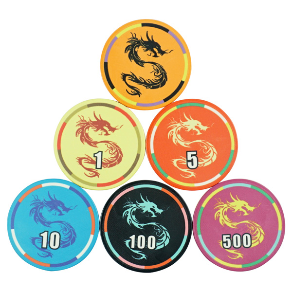 Custermize 39mm cheap <a href='/ceramic-poker-chips-10g/'>ceramic poker chips 10g</a> dragon design