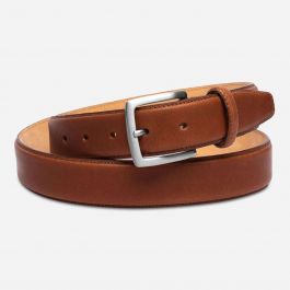 <a href='/leather-belt/'>Leather Belt</a>-Silver Buckle / Bulletproof Aura