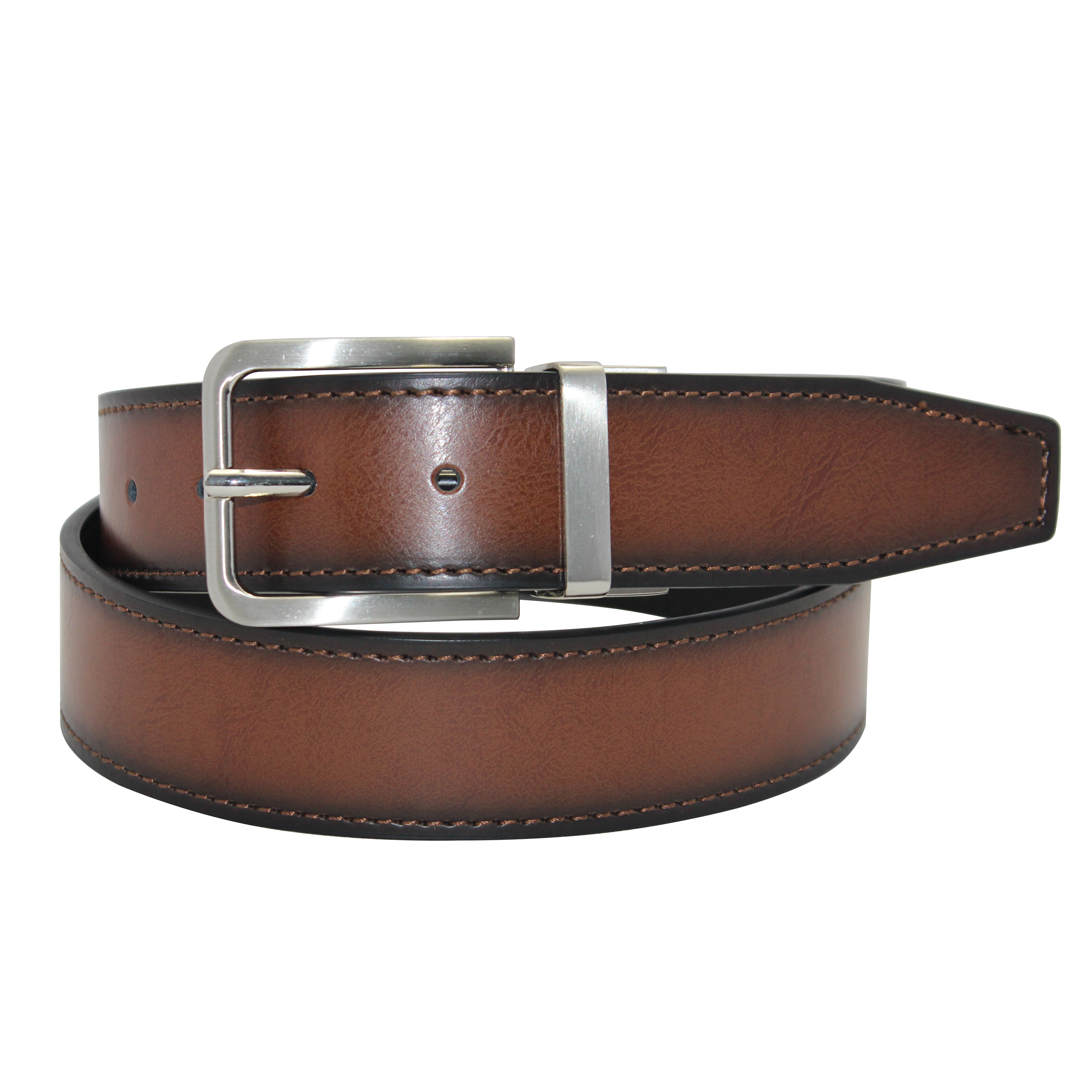 Elegant <a href='/leather-belt/'>Leather Belt</a> with Antique Brass Buckle