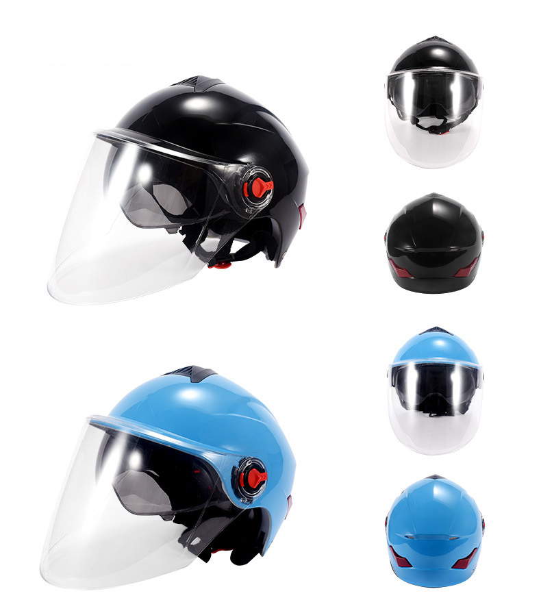 Cheap Double Visor Motorcycle Half Face Helmets