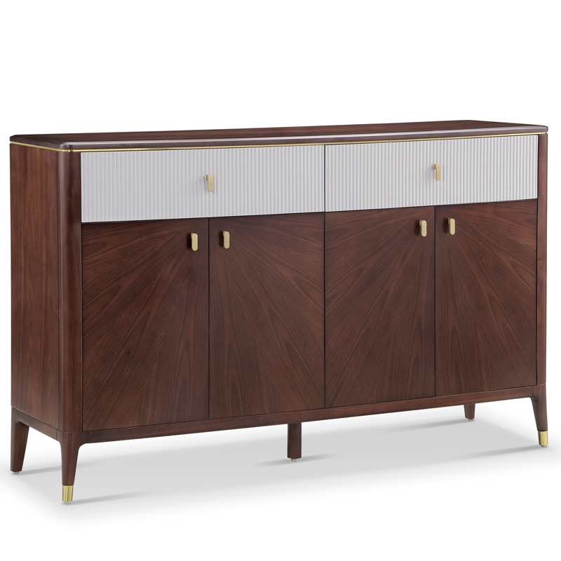 Modern Elegant Design Superior Solid Wood Simple Appearance Sideboard for Unique Dining Room <a href='/furniture/'>Furniture</a> High Class Wood Furniture Manufacturer China Supplier  