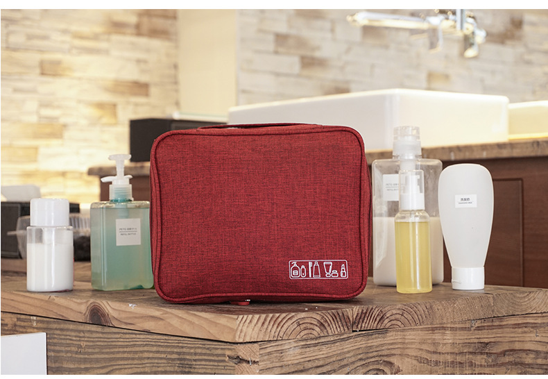 Travel cosmetic bag storage bag, customized cosmetic bag with personal logo, ladies cosmetic bag