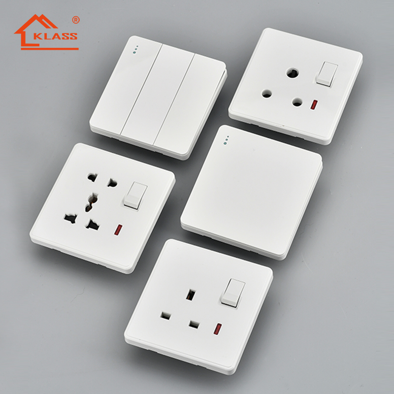 Saudi Arabia Iraq Yemen hot sell KC1 KC2 KC3 Colors design 16A wall switch socket with <a href='/saso/'>SASO</a> certification